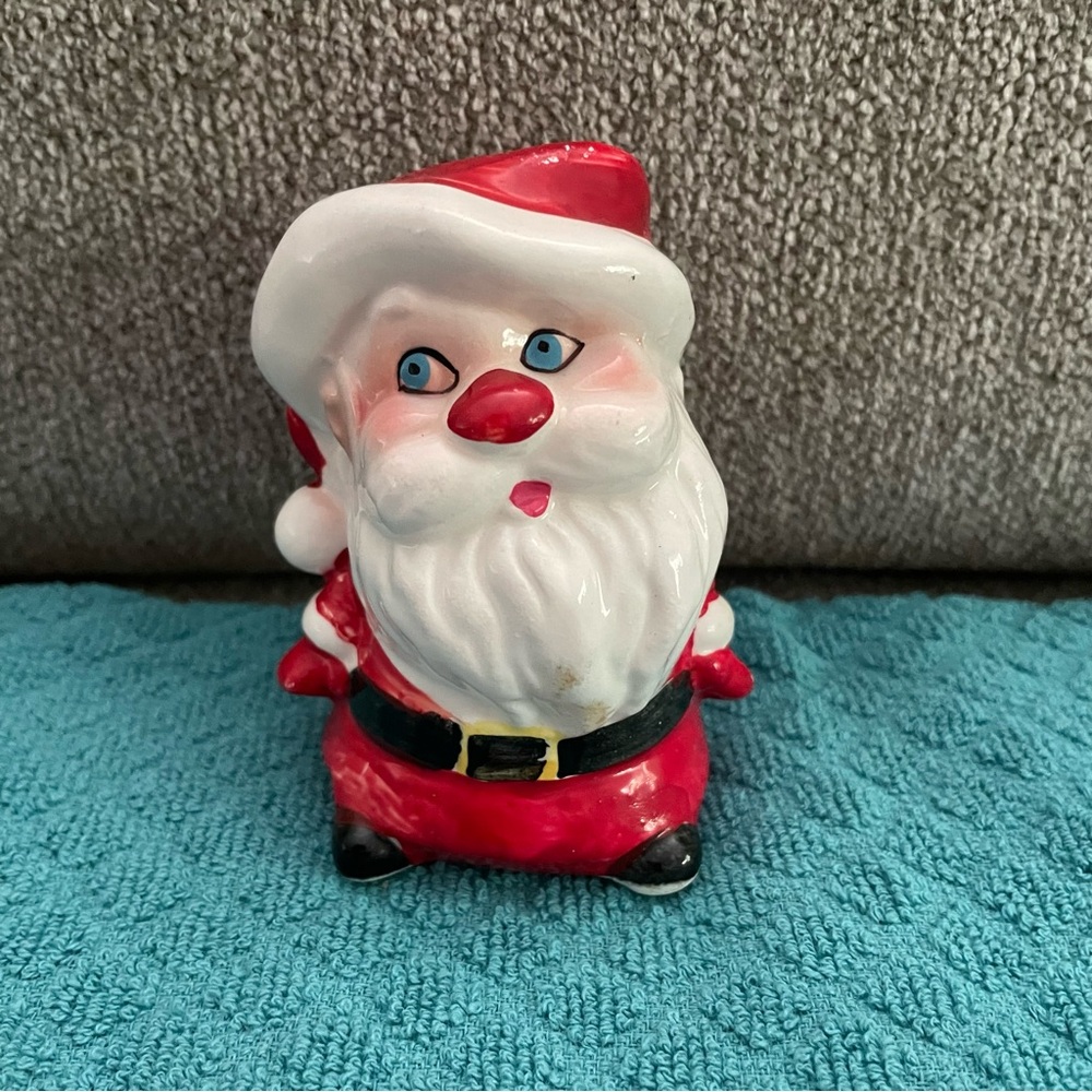 Vintage Kreiss Santa Claus Salt Shaker, Kitschy Christmas, Holiday Collectible
